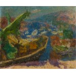 Eugeniusz Eibisch (1895 Lublin - 1987 Warsaw), Sailing boats in the bay