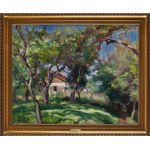 Wojciech Weiss (1875 Leorda, Rumänien - 1950 Krakau), Vor einem Haus in Kalwaria, um 1917