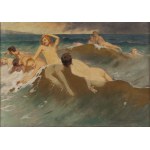 Feliks Michał Wygrzywalski (1875 Przemyśl - 1944 Rzeszów), Nereids among the waves