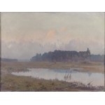 Teodor Ziomek (1874 Skierniewice - 1937 Warsaw), Landscape with a floodplain