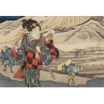 Utagawa Kunisada (1786 - 1864 ), Hara from the series 53 Stations of the Tokaido Road, circa 1838