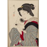 Tsukioka Yoshitoshi (1839 - 1892 ), Dama z kotem, 1890
