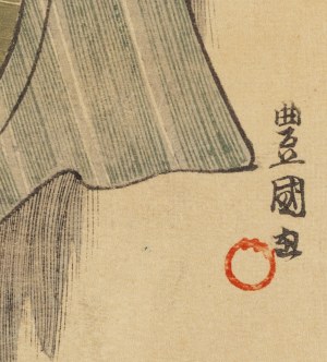 Utagawa Toyokuni (1769-1825), Po kąpieli - chłód przenika skórę, 1892