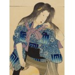 Utagawa Toyokuni (1769-1825), Po kąpieli - chłód przenika skórę, 1892
