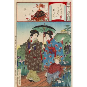 Watanabe Nobukazu (1827 - 1944), Czerwiec z cyklu Dwanaście miesięcy Nowego Stylu, 1891