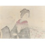 Suzuki Kason (1860 - 1919), Kobieta z parasolem, 1907
