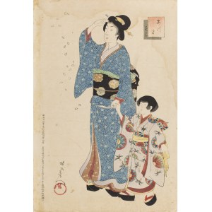 Toyohara Chikanobu (1838 - 1912 ), Azuma Hanami, 1896