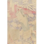 Morikawa Chikashige, Geisha e samurai dall'opera kabuki Kinkanban Tateshi no Hondana, 1880