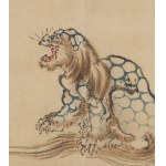 Hokusai Katsushika (1760 - 1849 ), Lion, 1891