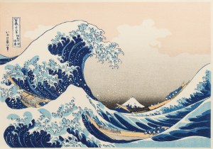Hokusai Katsushika (1760 - 1849 ), Wielka fala w Kanagawie , 1981
