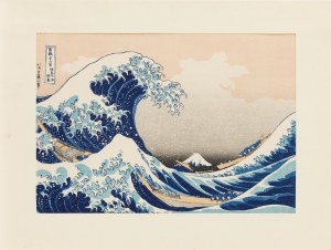 Hokusai Katsushika (1760 - 1849 ), Wielka fala w Kanagawie , 1981