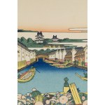 Hokusai Katsushika (1760 - 1849 ), Góra Fudżi i most Nihombashi w Edo z cyklu Trzydzieści sześć widoków góry Fudżi