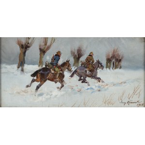 Jerzy Kossak (1886-1955), Polscy ułani w pościgu