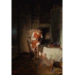 Franciszek Mrażek (1891-1970), "Girl at the Stove".