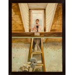 Allan Rzepka (1940-2022), In the studio - a ladder.