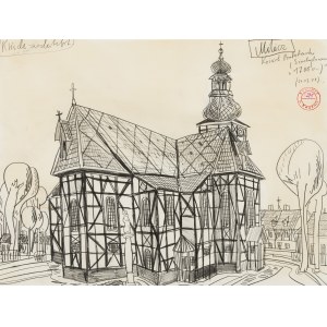 Edward Dwurnik (1943-2018), Milicz. Church