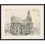Edward Dwurnik (1943-2018), "Milicz. Church"