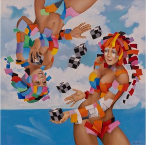 Andrejus Kovelinas (ur. 1958), Sky Jonglers, 2018
