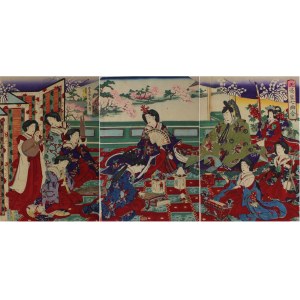 Toyohara Chikayoshi(active l.70-80.XIX century), Concert