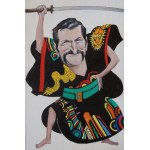 Stanisław Gratkowski "Ibis", Karykatura Lecha Wałęsy w stroju samuraja