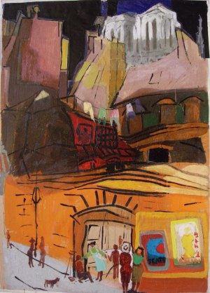 Lech Kunka, Ulica w Paryżu, 1948