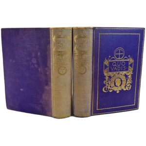 SIENKIEWICZ Henryk – „QUO VADIS.“ Příběh z dob Nera / „QUO VADIS.“ A Narrative of the Time of Nero [angl.], sv. 1–2, vyd. 1897 [ILUSTRACE]