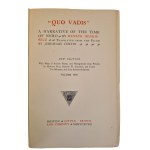 SIENKIEWICZ Henryk – „QUO VADIS.“ Příběh z dob Nera / „QUO VADIS.“ A Narrative of the Time of Nero [angl.], sv. 1–2, vyd. 1897 [ILUSTRACE]