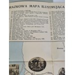 A PICTURAL MAP ILLUSTRATING THE HISTORY OF POLAND, Published by the Polish Painters’ Salon in Kraków