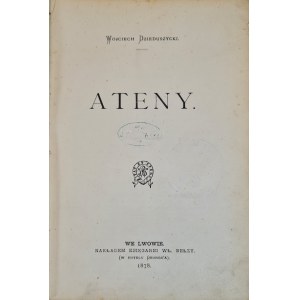 DZIEDUSZYCKI Wojciech - ATHÈNES, éd. Lviv, 1878, reliure en demi-cuir d'époque