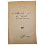 SKOWRON Stanisław (St.) - SOUVENIRS DE MON SÉJOUR À DACHAU. L'organisation du travail « scientifique » dans le camp, éd. 1945