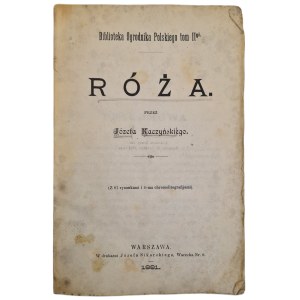 KACZYŃSKI Józef - RÓŻA, wyd. 1881 [ILUSTRACJE]