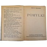 ŻEROMSKI Stefan - POMYŁKI, éd. 1923 [première édition]