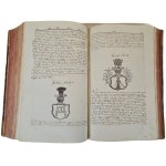 [Poľský herbár] Kacper Niesiecki – Poľská koruna [1728 – 1743] [komplet, elegantná väzba]