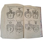[Poľský herbár] Kacper Niesiecki – Poľská koruna [1728 – 1743] [komplet, elegantná väzba]
