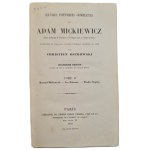 Adam Mickiewicz – Poézia. Zozbierané diela / Ouvres poétiques complètes, zväzok II, [vo francúzštine, 1859]