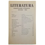 [Bruno Schulz, Słowacki] Literatúra – Poľský literárny časopis [Jaro 1980]
