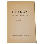 NORWID Cyprian Kamil - KRAKUS. KSIĄŻĘ NIEZNANY. Tragedya