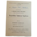 TOEPLITZ KRZYSZTOF TEODOR - autograf na zaproszeniu z 1986 r.
