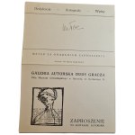TOEPLITZ KRZYSZTOF TEODOR - autograf na zaproszeniu z 1986 r.