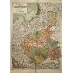 THE GREAT GEOGRAPHICAL ATLAS with an index of place names and explanatory text, Warsaw 1904. Large folio format!