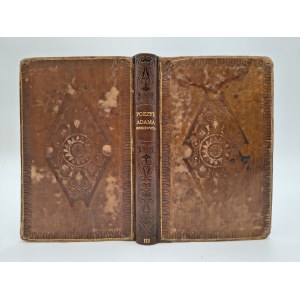 Adam Mickiewicz, Poems. Volume Three. Warsaw, 1833, published by S.H. Merzbach. Includes: *Konrad Wallenrod*, *Grażyna*, and *New Poems*. First Warsaw edition