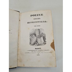 Mickiewicz Adam Poezye tom II Paryż 1828