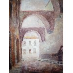 Marian Chmielecki (1935–2022), “Jabłonkowski Alley,” oil on canvas, 2000