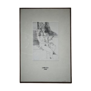 Bronisław Liberda, Akt, grafika, 1981