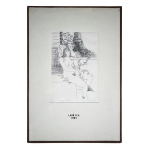 Bronisław Liberda, Akt, grafika, 1981