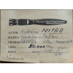 Bolesław Nitra, Cerkiew w Tyliczu (Krynica), olej / szpachla na płótnie, 1988