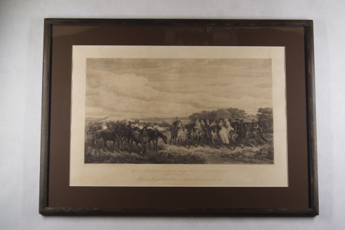 Henryk Redlich, „Stadnina księcia Józefa Poniatowskiego” - grafika wg obrazu Juliusza Kossaka, Towarzystwo Przyjaciół Sztuk Pięknych w Krakowie, 1870