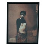 Colored photograph, “Female Nude,” a copy based on a work by Jan Saudek, second half of the 20th century.