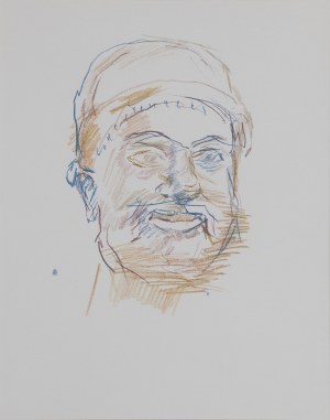 Oskar KOKOSCHKA (1886-1980) – według, Z greckiego szkicownika: Głowa brodacza