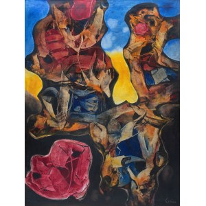 Alfred Lenica (1899-1977), Restlessness on the beach, 1965